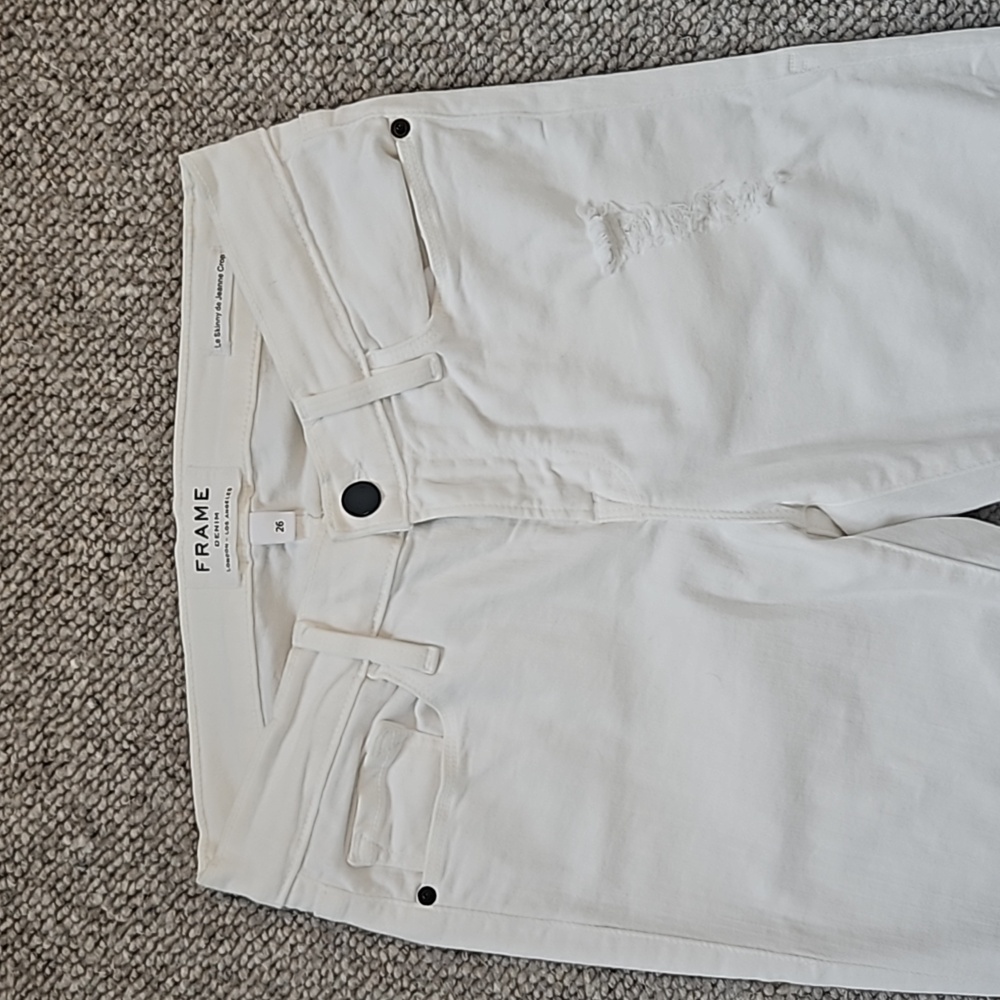 Frame Denim White Jeans